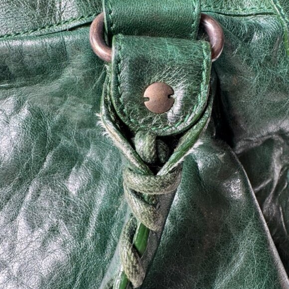 Auth F/W 2007 Balenciaga Pine Green Chevre Agneau City Shoulder Bag - Picture 15 of 16